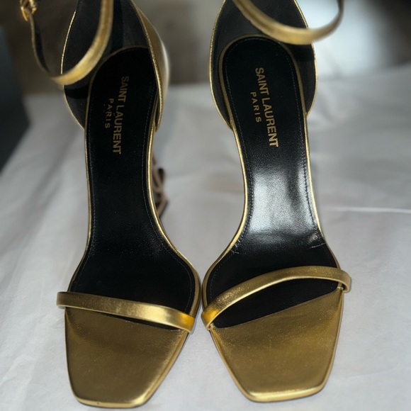 Saint Laurent Gold Women's Heels - Picture 3 of 12